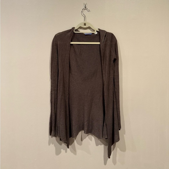 Acrobat Sweaters - Acrobat Brown Open Front Cardigan Sweater